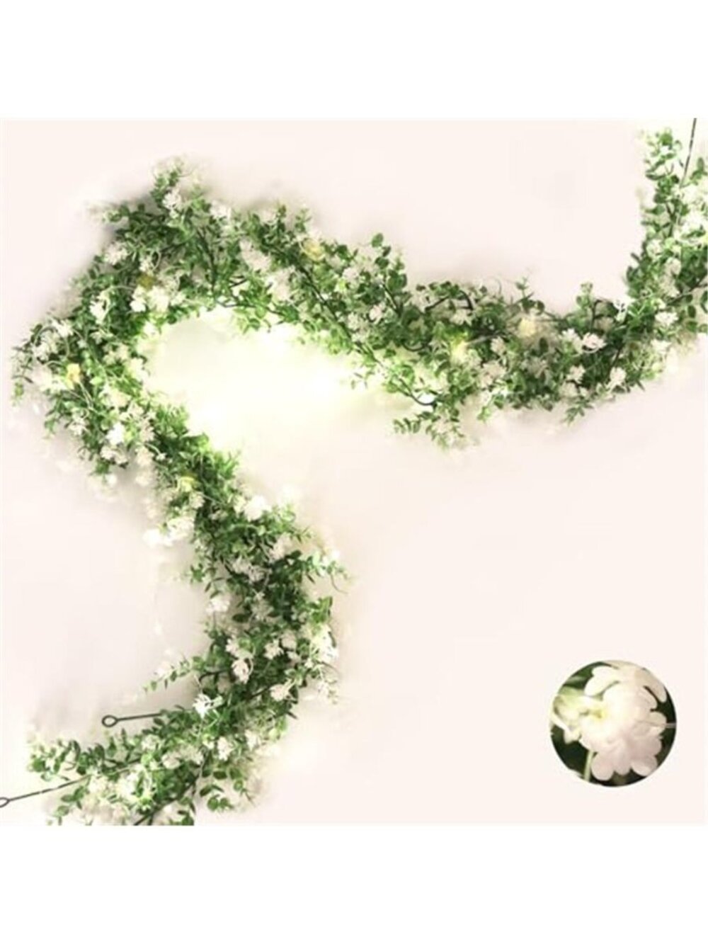 Artificial Eucalyptus Garland w/ Lights 3 pack Greenery Vines Wedding Home Decor